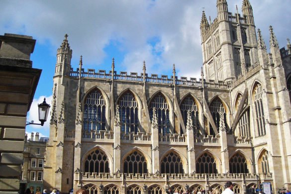 Bath-cattedrale-laterale-Londra-Gran-Bretagna-UK-Inghilterra
