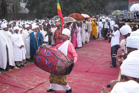 Timkat-Epifania ortodossa-cerimonia del Timkat-Castello Fasiladas-Gondar-Etiopia-Ethiopia