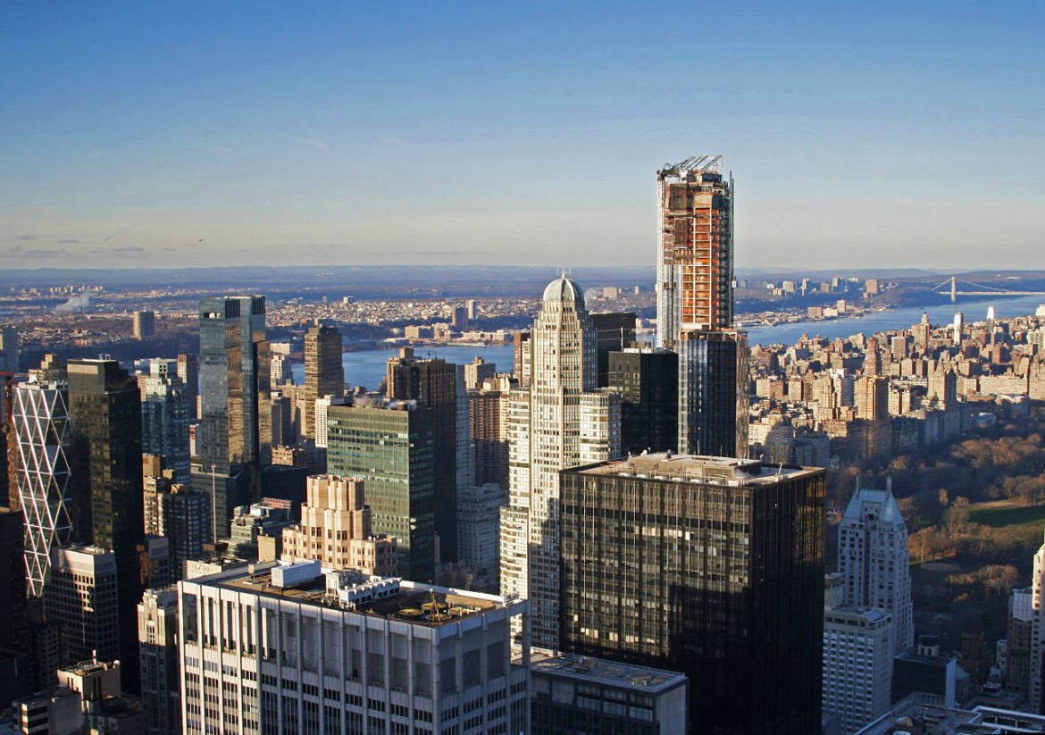 New York- grattacieli- New York dalla barca-grattacieli New York-Stati Uniti-New York-America-USA