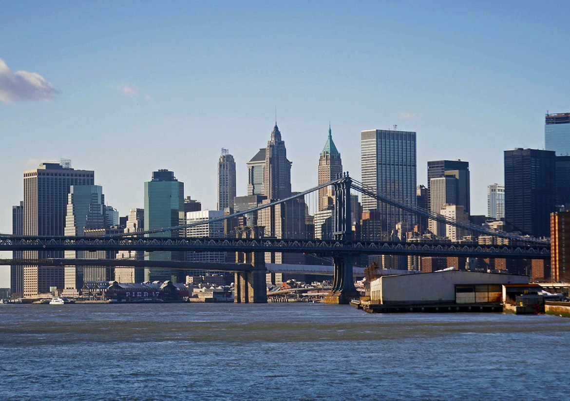 grattacieli- New York dalla barca-grattacieli New York-Stati Uniti-New York-America-USA