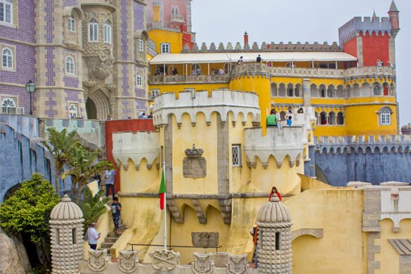 Palacio de pena panoramica-palacio de pena-Portogallo-Portugal-Europa-Europe